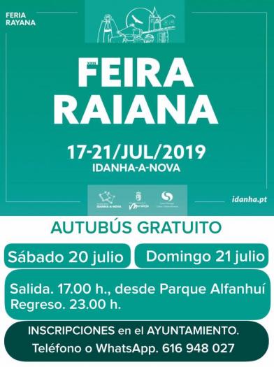 El Ayuntamiento de  Moraleja habilita dos autobuses gratuitos para visitar la Feria Rayana de Idanha-a-Nova