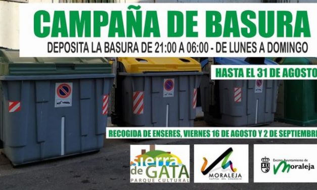 El Ayuntamiento de Moraleja inicia una campaña de concienciación sobre los vertidos de basura