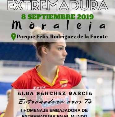 Moraleja rendirá homenaje a la jugadora de voleibol Alba Sánchez en el Día de Extremadura