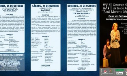 Un certamen de teatro amateur congregará en Torrejoncillo a compañías de Asturias, Madrid, Toledo y Badajoz