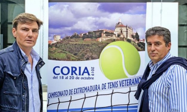 La ciudad de Coria acogerá este fin de semana el Campeonato de Extremadura de Tenis de Veteranos