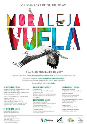 La ruta «El bostezo de las grullas» inaugurará la VIII Jornada de Orniturismo «Moraleja Vuela»