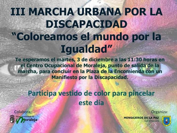 Moraleja acogerá el próximo mes de diciembre la III Marcha Urbana por la Discapacidad