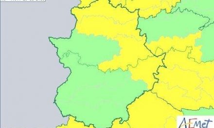 Las comarcas del norte de Extremadura permanecerán en alerta amarilla hoy por lluvias y viento