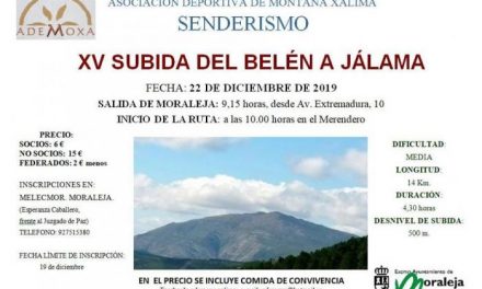 La Asociación Deportiva Ademoxa organiza la tradicional subida del Belén al pico Jálama