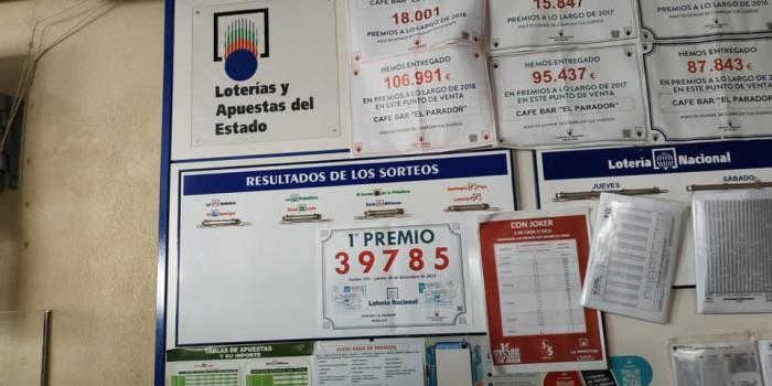La Lotería Nacional deja un total de 300.000 euros en una administración de Moraleja