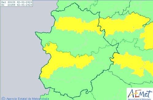 El Centro 112 de Extremadura activa la alerta amarilla por nieblas en la provincia de Cáceres