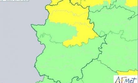 La alerta amarilla por vientos continúa en el norte de la provincia de Cáceres