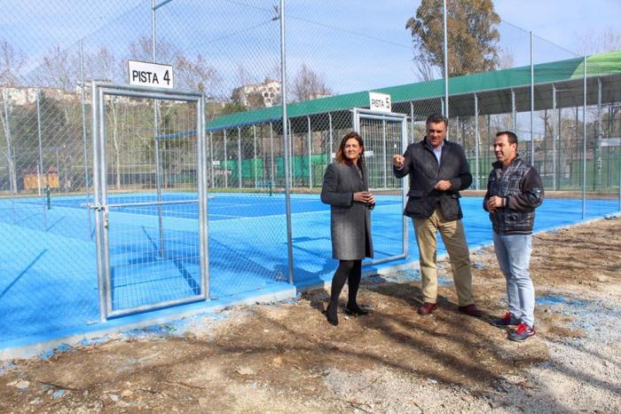 El Ayuntamiento de Coria construye dos pistas de tenis para albergar competiciones profesionales