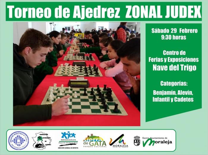 Moraleja celebrará este fin de semana el torneo de Ajedrez Zonal Judex con diferentes categorías