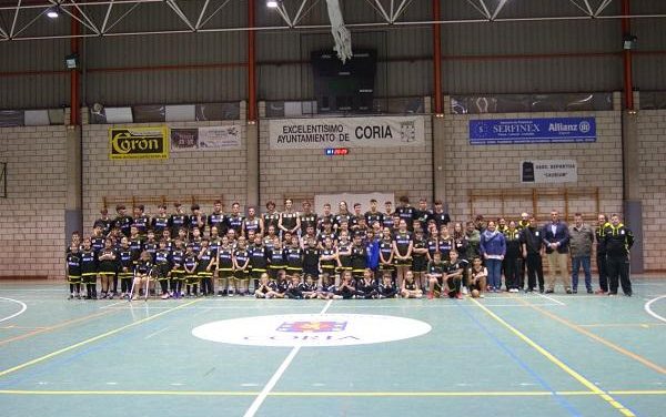 Más de 90 alumnos conforman la Asociación Deportiva Caurium de baloncesto de Coria