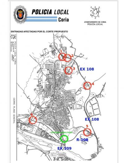 Coria remite ya a la Subdelegación del Gobierno el plan de restricción del tráfico de la ciudad