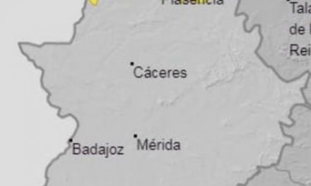 El norte de Cáceres sigue en alerta amarilla por fuertes tormentas y lluvias hasta esta noche de jueves