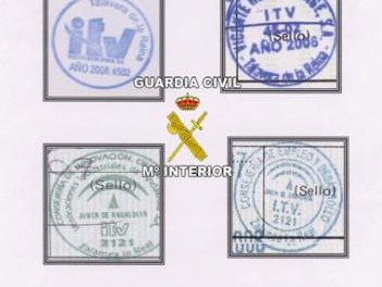 La Guardia Civil desarticula una red de falsificación de sellos de ITV en la provincia de Badajoz con dos detenidos