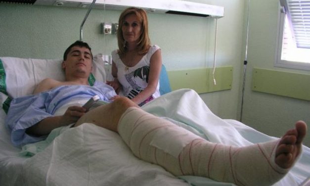 El recortador Guillermo Martín se recupera de la cornada que sufrió el viernes