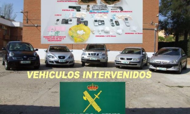La Guardia Civil desarticula una red de traficantes que operaba en el norte de la provincia de Cáceres