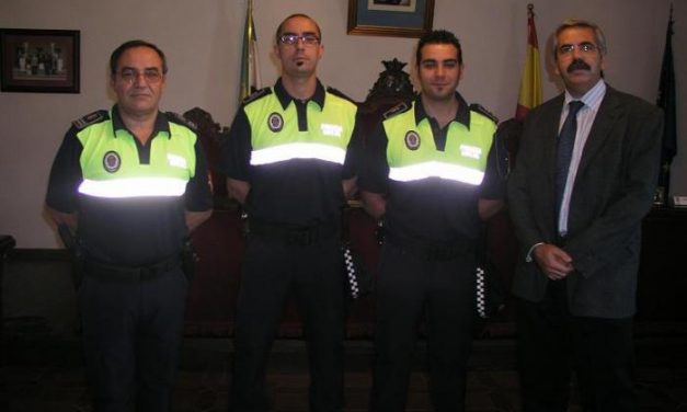 La plantilla de la Policía local de Coria cuenta con dos nuevos agentes que cubren plazas vacantes