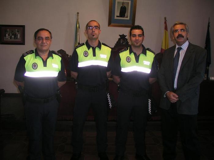 La plantilla de la Policía local de Coria cuenta con dos nuevos agentes que cubren plazas vacantes