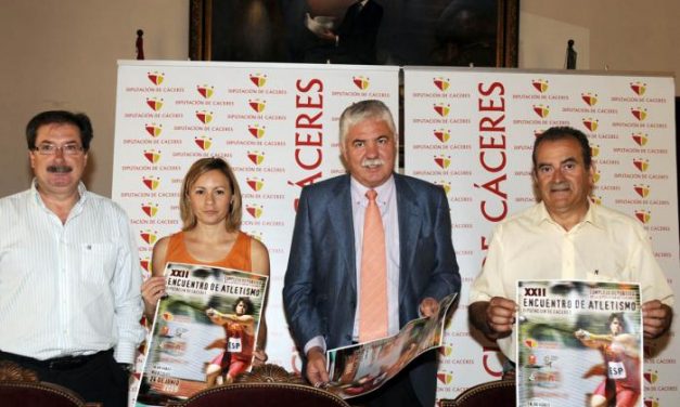Más 200 atletas participarán en el XXII Encuentro de Atletismo «Diputación de Cáceres» el día 24 de junio