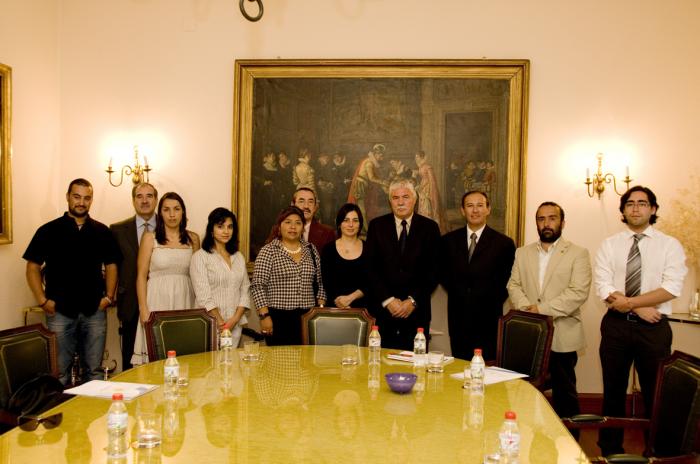 Una delegación de técnicos de Chile visitan la Diputación de Cáceres para conocer su funcionamiento
