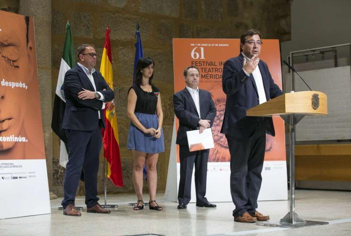 La Junta de Extremadura anuncia el destino de 100.000 euros procedentes del superávit del Festival de Mérida a grupos de teatro extremeños