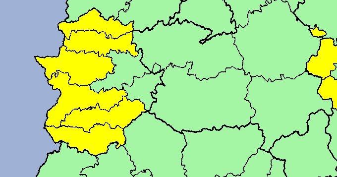 Las zonas del Tajo y el Alagón están en alerta amarilla por tormentas hasta las 22:00 horas