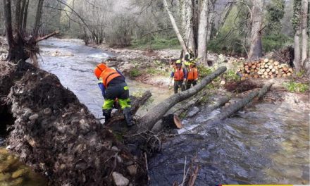 Los trabajos de recuperación de los cauces afectados por las inundaciones en el Jerte concluirán a finales de mayo