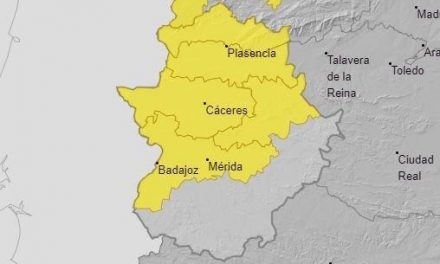 La Aemet activa esta jornada la alerta amarilla por tormentas en toda la provincia de Cáceres