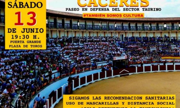Empresarios taurinos exigirán el sábado en Cáceres un trato igualitario al del resto del sector cultural