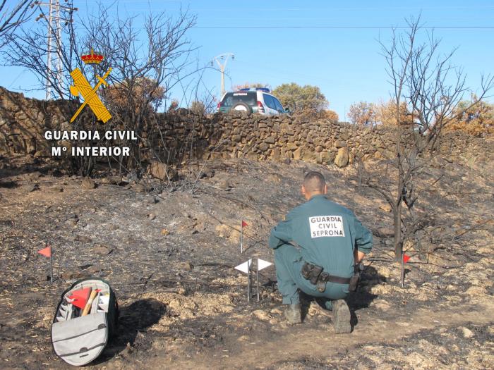 El Seprona investiga a un ciudadano de Piornal por ser el presunto autor de un incendio en Cuacos