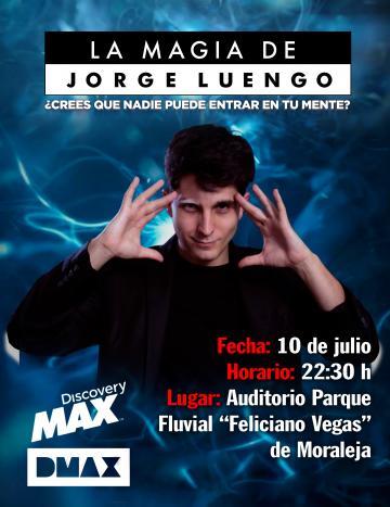 El popular ilusionista Jorge Luengo llegará a Moraleja el día 10 con su espectáculo de magia