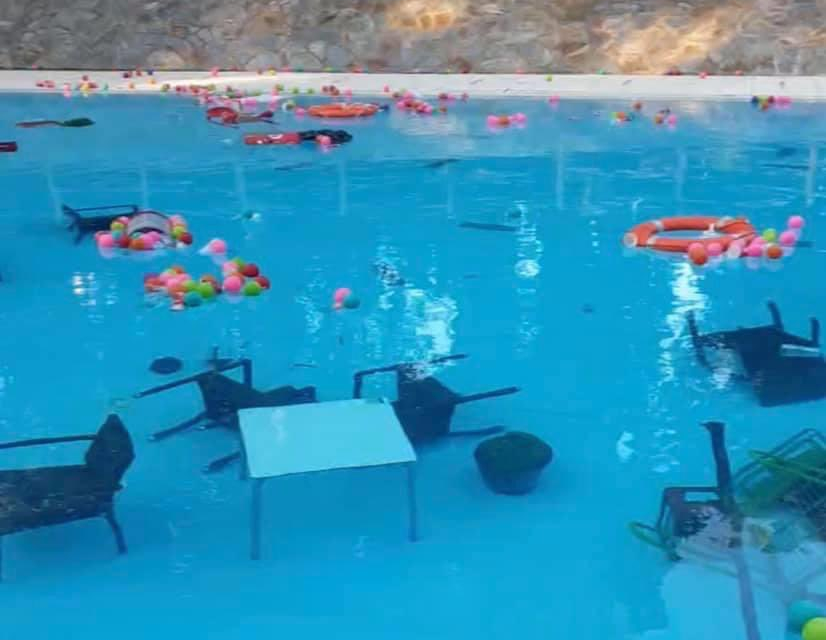 La piscina del Parque del Príncipe recupera su normalidad tras el acto vandálico del día anterior