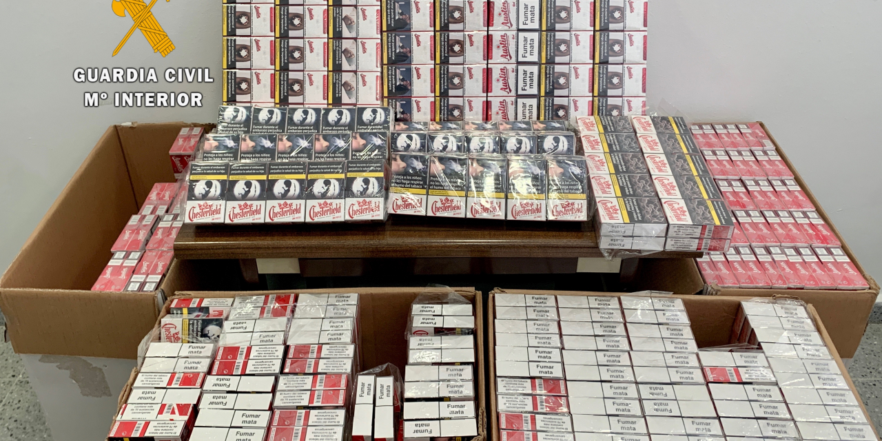 Intervienen 2.000 cajetillas de tabaco de contrabando a un conductor en la autovía A-66