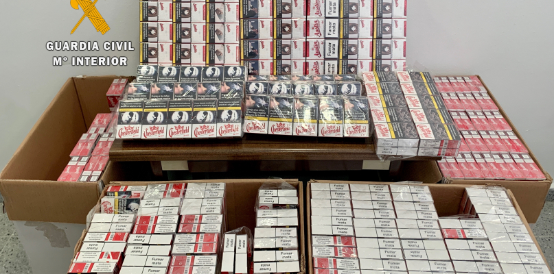 Intervienen 2.000 cajetillas de tabaco de contrabando a un conductor en la autovía A-66