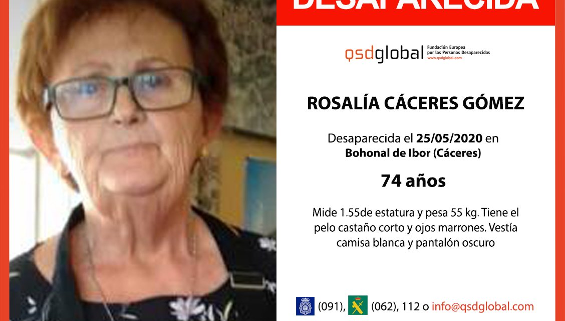 Nueva batida para encontrar a Rosalía, desaparecida en Bohonal de Ibor en mayo de 2020
