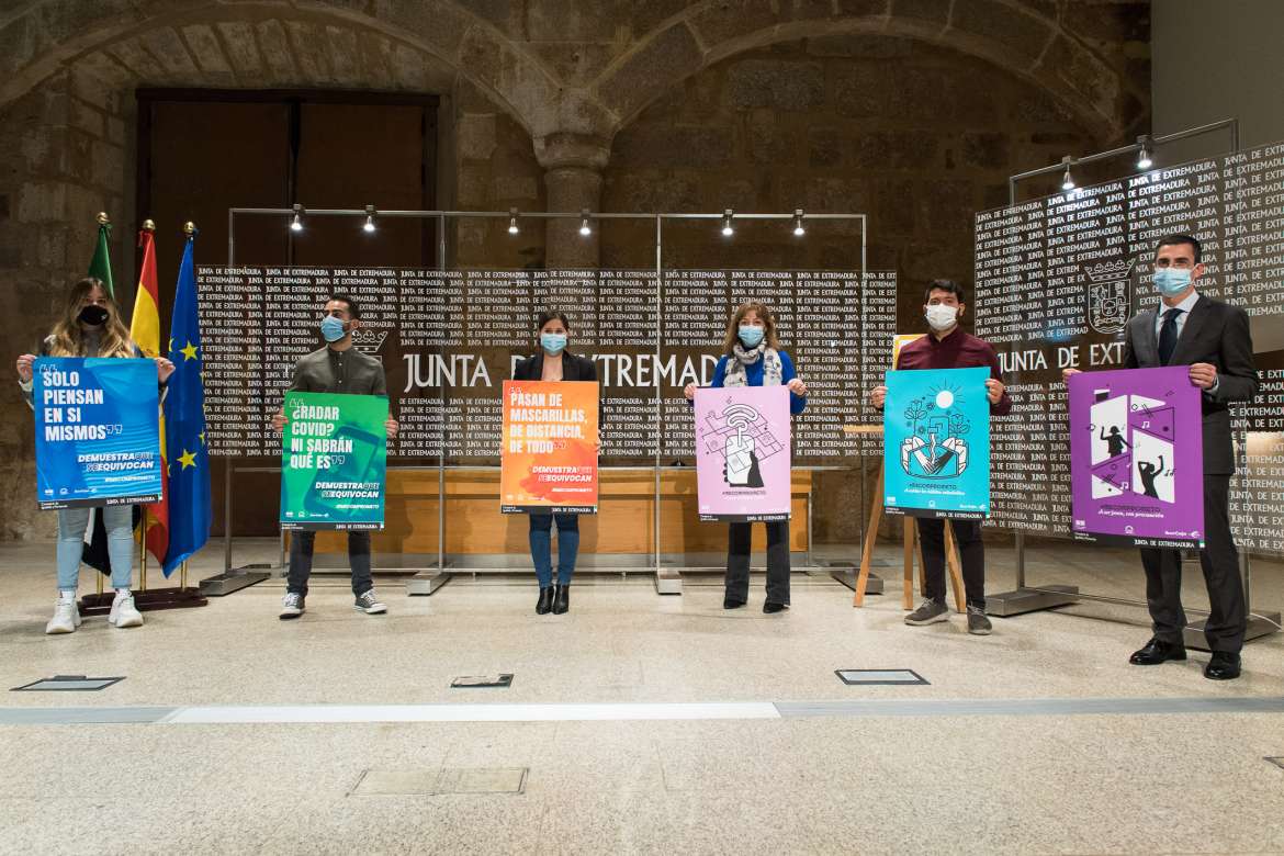 Extremadura impulsa una campaña para que los jóvenes frenen los contagios por Covid