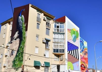 Un mural de 197 metros de los artistas Brea y Sojo será otro de los atractivos para visitar Plasencia