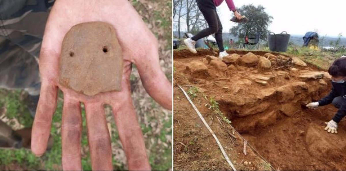 Los trabajos en el poblado de Castillejo de Villasbuenas de Gata muestras restos de la Edad del Cobre