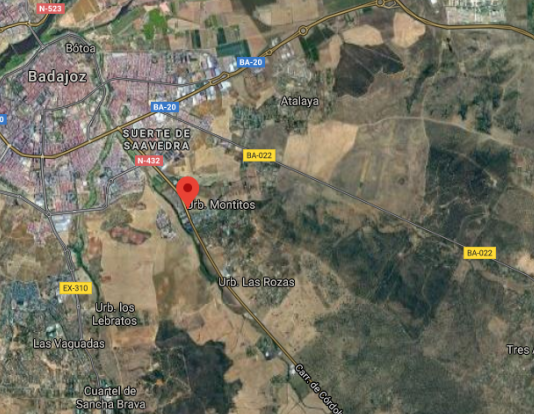 Seis personas resultan heridas en un accidente múltiple registrado en Badajoz