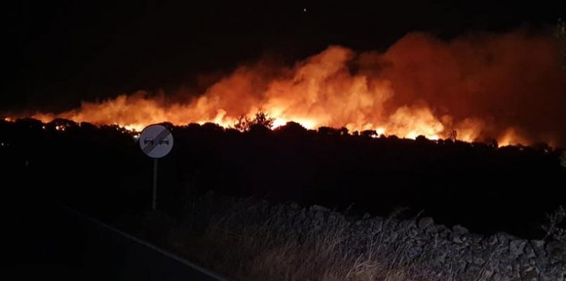 El incendio declarado en la jornada del sábado en Sierra de Gata afecta a 85 hectáreas