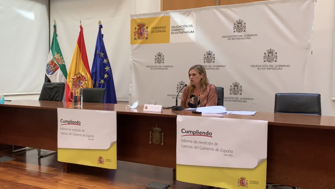 La Delegada del Gobierno en Extremadura defiende las multas puestas a los transportistas