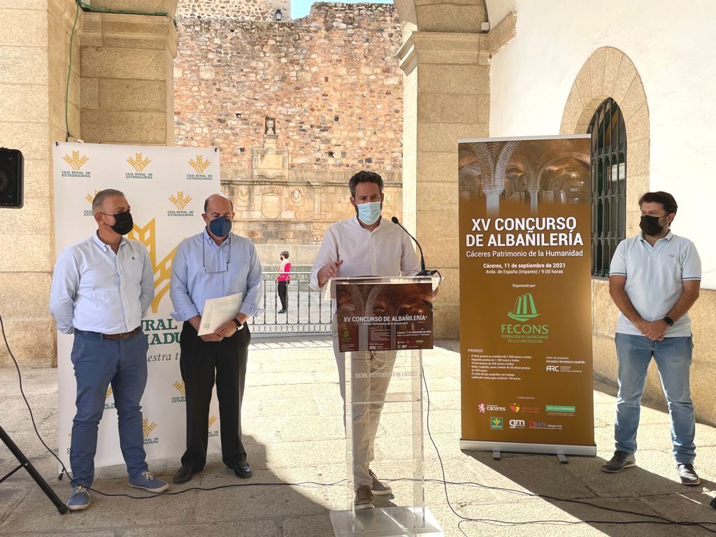 Todo listo para acoger el XV Concurso de Albañilería de Cáceres, el más antiguo de España