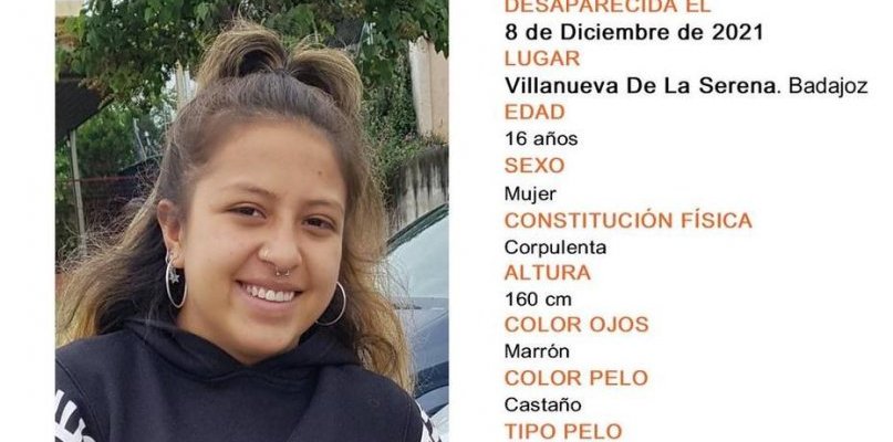 Encuentran sana y salva a la menor desaparecida en Villanueva de la Serena