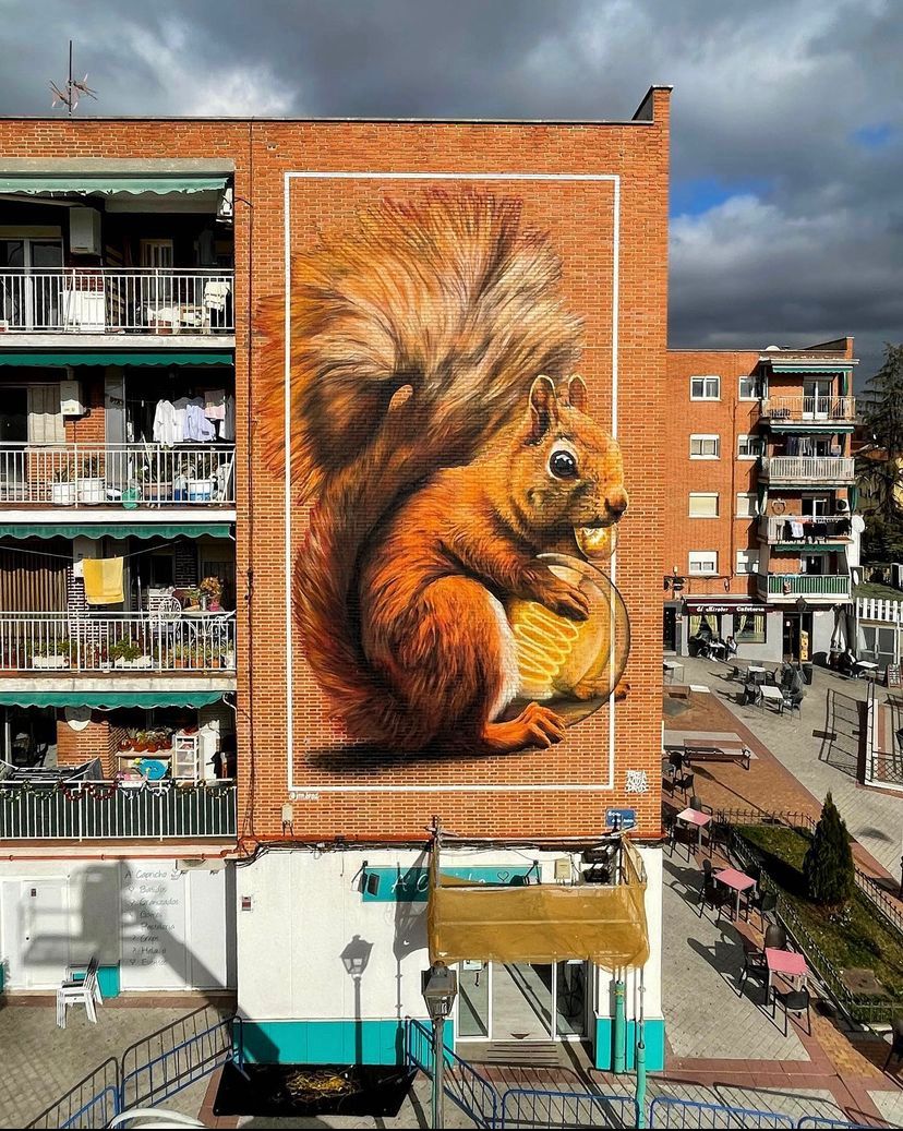 Un mural del cacereño JM Brea, elegido entre los 100 mejores grafitis del mundo