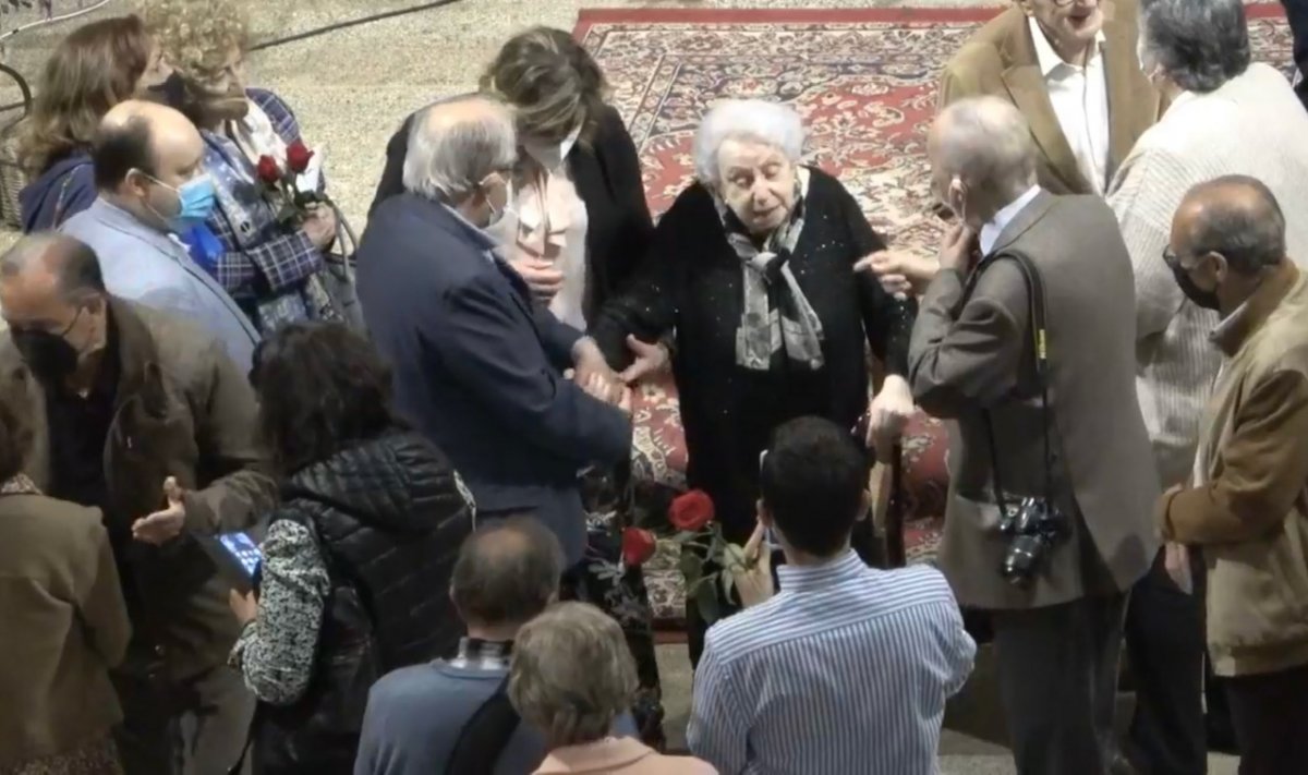 Monserrat Torrent celebra sus 96 años de vida con un concierto de órgano en Garrovillas que pone al público en pie