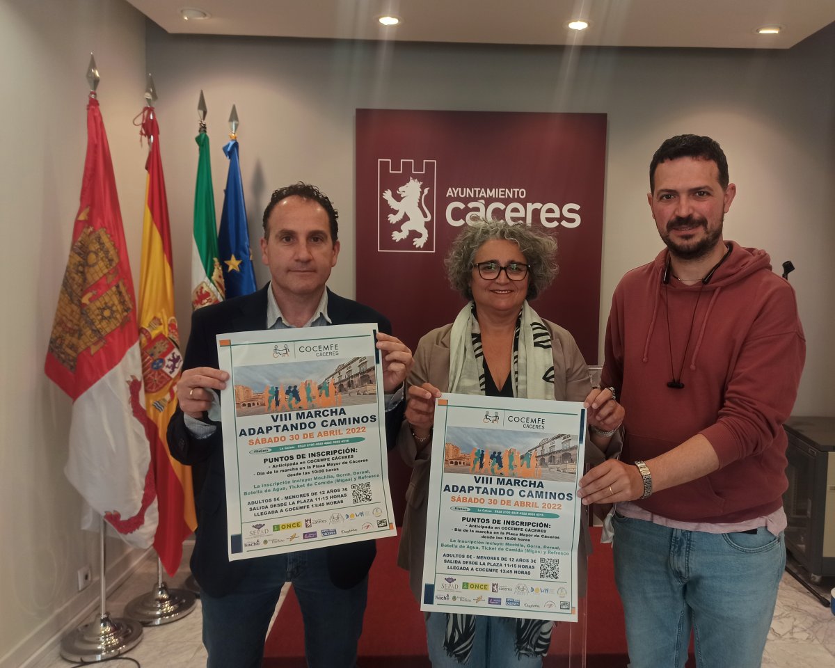 Cáceres reafirma su apuesta por la accesibilidad y colabora en la VIII Marcha «Adaptando Caminos»