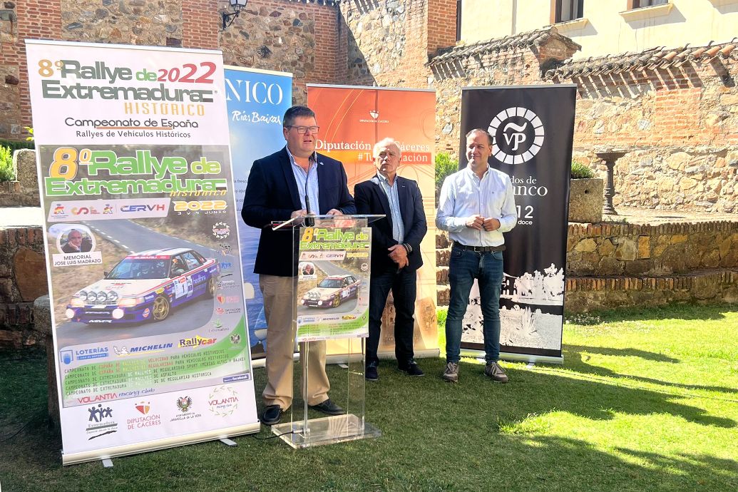 El VIII Rallye de Extremadura Histórico vuelve a Cáceres después de tres años de parón