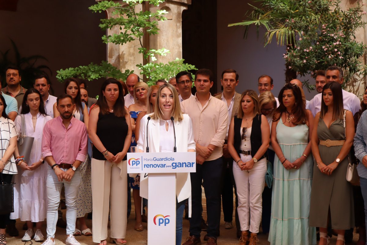 María Guardiola anuncia su candidatura a presidir el PP de Extremadura con el objetivo de “renovar para ganar”