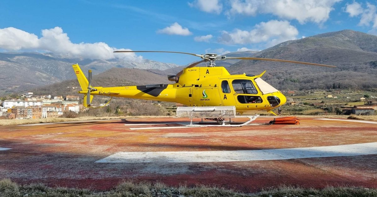 Un servicio de helicóptero ligero vigilará y prevendrá los incendios forestales