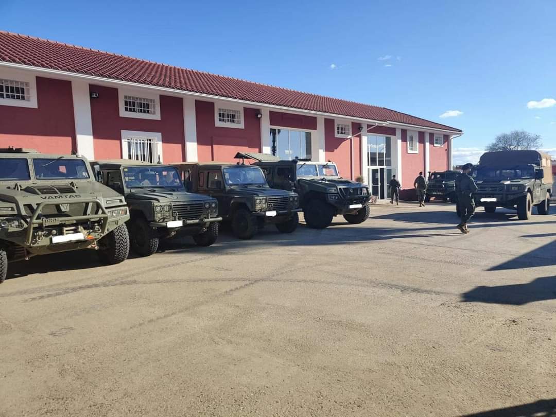 Los militares de la Brigada Extremadura XI ya están en Moraleja para reforzar el control de los incendios